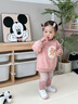 幼歌（YOUGE）春季無(wú)骨縫合兒童卡通打底褲百搭時(shí)髦舒適多色松緊褲子 粉白條(66-90cm兩用襠) 80 cm 曬單實(shí)拍圖