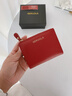 歌若拉女士錢(qián)包2025新款高檔超薄簡(jiǎn)約零錢(qián)包卡包一體短款拉鏈真皮小錢(qián)夾 酒紅色（頭層牛防盜刷） 曬單實(shí)拍圖