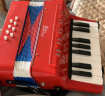 NEW CLASSIC TOYS儿童手风琴初学乐器玩具 早教音乐启蒙玩具可弹奏男女孩生日礼物 红色 7键2贝斯【3岁以上】 实拍图