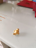 中國黃金（CHINA GOLD）足金3D硬金十二生肖蛇黃金吊墜送女友老婆七夕節(jié)情人節(jié)禮物 可愛猴 約2.2g（贈金色銀鏈） 曬單實拍圖