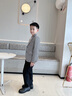 羅蒙男童西裝套裝2026新款兒童休閑西服韓版外套千鳥(niǎo)格子上衣帥氣 單外套 140 曬單實(shí)拍圖