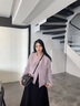 歐時(shí)納（JUST STAR）包包女包2025新款華夫小方包輕奢百搭高級感斜挎包手提包七夕禮物 子夜黑 曬單實(shí)拍圖
