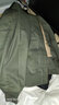 Luxury Lane夾克男秋季工裝阿美咔嘰復古二戰經(jīng)典A2飛行員夾克加肥加大外套 綠色 S(60-70kg) 曬單實(shí)拍圖