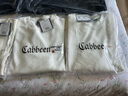 卡賓（CABBEEN）【滿身刺繡】方格肌理衛(wèi)衣男2024秋季新款長袖圓領(lǐng)潮牌情侶裝 漂白色02 L /175/50 曬單實拍圖