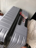 爱华仕行李箱男拉杆箱女大容量旅行箱万向轻便飞机轮28英寸密码箱冰川银 实拍图