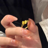 中國黃金CHINA GOLD玫瑰花黃金戒指足金結婚戒子教師節禮物送女老師老婆生日實(shí)用足金雙層玫瑰戒指 曬單實(shí)拍圖