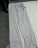 軒萊雅（XUANLAIYA）冰絲休閑長(cháng)褲子男士夏季薄款涼感束腳空調工裝天速干運動(dòng)九分褲男 淺灰色【束腳】 XL 曬單實(shí)拍圖