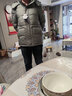 七匹狼新年紅【防潑水】羽絨服男裝外套帶帽短裝厚羽絨冬裝男衣服上衣 003(中灰) 180/96A/XXL 充絨量：128g 曬單實(shí)拍圖