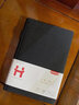 喜通（heeton）可插筆皮面本 加厚100克紙筆記本帶頁(yè)碼可收納辦公工作筆記本可定LOGO B5/16K 大本黑色 曬單實(shí)拍圖