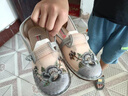 小回力家民族風(fēng)繡花鞋女網(wǎng)鞋夏季女士一腳蹬復古時(shí)尚漢服鞋網(wǎng)面老北京布鞋 灰色 38 曬單實(shí)拍圖