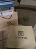 I.T DANKLES香港品牌真皮包包女包轻奢迷你小号斜挎水桶包女印花时尚单肩小包 蓝色（专柜礼盒套装） 实拍图