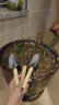 foojo园艺工具种花赶海挖土种植小铲子松土铁锹养花种野菜盆栽铁铲三件 实拍图