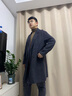 callisto卡利斯特【雙排扣 手工雙面羊毛大衣】秋冬男中長(cháng)款呢子外套保暖 深灰色 2XL （54碼） 曬單實(shí)拍圖