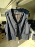 恒源祥中老年水貂內膽馬甲V領(lǐng)尼克服男整貂水貂馬夾休閑貂皮皮草坎肩男 灰貂 2XL (180) 適合體重145-160斤 曬單實(shí)拍圖