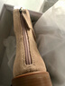 拔佳（Bata）時(shí)裝靴女冬商場(chǎng)新款百搭牛皮粗跟褶皺軟底堆堆靴AXG60DD3 杏色 35 曬單實(shí)拍圖