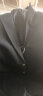 南极人西服套装男士青年新郎结婚商务休闲职业正装小西装男毕业工装服 二扣黑色套装+衬衫+皮带领带 3XL 实拍图