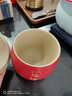 萬仟堂（Edenus） 茶杯 辦公杯馬克杯 茶具高檔茶杯 牛氣沖天Z 牛勢(shì)不倒朱漆釉210ml 曬單實(shí)拍圖