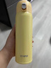 象普（SHINPUR）高顏值不銹鋼保溫杯男女士吸管水杯實(shí)用學(xué)生運動(dòng)便攜直飲雙飲杯子 小鵝黃 480ML 曬單實(shí)拍圖