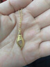 是你（IS YOU）玉蘭花黃金項(xiàng)鏈女士純足金吊墜生日驚喜情人節(jié)禮物送女友老婆媽媽 金鑲玉吊墜（金重約0.9g）+S925鏈+品牌禮盒 曬單實(shí)拍圖