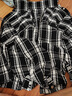 威登羊衣服男士小香風(fēng)炸街夾克男痞帥男裝一套裝秋季格子毛呢外套高級感 白格子夾克+黑長(cháng)T+西褲【三件 XL 曬單實(shí)拍圖