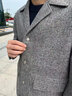 柒牌夾克男冬季厚款時(shí)尚休閑平駁領(lǐng)毛呢外套1JD70130 米灰 XL (180) 曬單實(shí)拍圖