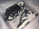 LUCX【明星同款】黑白熊貓 轉運鞋 休閑板鞋男秋冬新款潮流復古面包鞋 黑色 42 曬單實(shí)拍圖