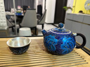 歸銀堂茶具套裝足銀999景泰藍國色天香送禮家用純銀壺泡茶壺品茗杯禮品 大號泡茶壺 380ml+證書(shū)+禮盒 曬單實(shí)拍圖