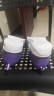 轩途诗女鞋透气网面板鞋女士鞋韩版百搭透气学生跑步休闲鞋女运动鞋子 紫色镂空 38 实拍图