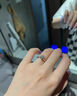 DR. DARLING鉆戒女莫桑石戒指求婚結婚訂婚戒指生日情人節禮物送女友老婆 簡(jiǎn)愛(ài)鉆戒女2克拉【活口/閉口】 曬單實(shí)拍圖