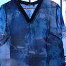 天意春夏新品商場同款V領(lǐng)線跡刺繡真絲印花短袖T恤 5026 XL 曬單實拍圖