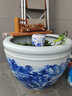 FISH MUSI 陶瓷魚(yú)缸過(guò)濾器金魚(yú)缸圓形老北京瓦缸噴泉造景周轉箱內置過(guò)濾器 河山直側出水-適合7～52cm水深 曬單實(shí)拍圖