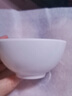 菲藝雅密胺仿瓷小碗商用快餐碗加厚塑料彩色米飯碗小碗菜專用餐具裝湯碗 加厚款圓碗  白色4.5英寸 曬單實拍圖