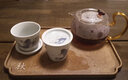 左茗右器陶瓷三才蓋碗茶杯泡茶碗帶蓋品茗杯茶道杯功夫茶具主人杯豬口杯 魚(yú)躍-豬口杯E 曬單實(shí)拍圖