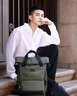 新秀麗（Samsonite）電腦包時(shí)尚學(xué)院風(fēng)書(shū)包雙肩包 休閑旅行包時(shí)尚潮型背包男 TM7 黑色-中號 曬單實(shí)拍圖