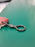 婕茵桐汽車(chē)鑰匙扣掛件金屬簡(jiǎn)約鑰匙鏈腰掛扣環(huán)掛飾商務(wù)防丟鎖鑰匙扣 便攜式【橢圓形】黑色 曬單實(shí)拍圖