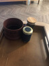 左茗右器 便攜茶葉罐 色釉迷你旅行存茶罐 陶瓷小罐 茶葉盒 隨行密封茶倉(cāng) 雅黑 100ml 曬單實(shí)拍圖