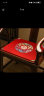 浩秦新中式椅垫客厅红木沙发垫坐垫新古典家具圈椅餐椅垫太师椅座垫 大福团-红色 50X44厚3cm椅垫(海绵垫) 实拍图