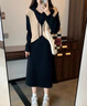 俞兆林（YUZHAOLIN）假兩件長(cháng)袖衛衣女2025春秋季新款時(shí)尚百搭寬松撞色連帽上衣外套 杏色 XL 120-150斤 曬單實(shí)拍圖