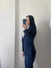 伊婭莎小西裝外套女通勤職業(yè)套裝英倫風修身氣質商務正裝白領面試工作服 單件黑色西裝 XL 建議110-120斤 曬單實拍圖