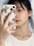 中國黃金銀項鏈輕奢愛心項鏈女小眾設計輕奢鎖骨鏈女生生日禮物 附帶證書+禮盒+京速達 曬單實拍圖