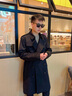 博柏利（BURBERRY）【禮物】男裝 肯辛頓版型 - 中長款 Heritage Trench 風(fēng)衣 曬單實拍圖