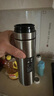ZSR一鍵開蓋316不銹鋼保溫杯茶水分離男士茶杯大容量車載水杯保溫杯 一鍵開蓋(本色)+加深茶 500ml 曬單實拍圖