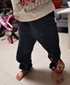 迪士尼寶寶（Disney Baby）迪士尼童裝女童褲子甜美米妮仿牛仔長褲內里抓絨 深藍 5歲/身高120cm 曬單實拍圖