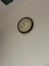 丽声（RHYTHM）挂钟静音石英挂表欧式复古时钟创意圆形装饰钟客厅卧室办公室钟表32cm典雅实木cmg985nr06D 实拍图