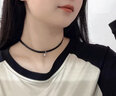 締晶925銀鈴鐺choker鎖骨鏈項鏈黑色頸帶生日禮物女生送女朋友實用 D82黑繩鈴鐺項圈-禮盒裝 曬單實拍圖