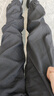 棉致工裝褲男修身褲子男小腳春秋季休閑褲男生彈力春秋哈倫褲 2506黑色常規 2XL碼170-190斤 曬單實(shí)拍圖