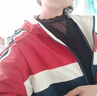 依伊純棒球服拼色連帽外套女2024春季新款寬松休閑運動沖鋒衣上衣潮 紅色 S 曬單實拍圖