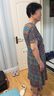 望湘人有口袋棉綢連衣裙外穿裝遮肚子女夏季新款裙子媽媽裝裙女大碼顯瘦 1號色 3XL 130-145斤 曬單實拍圖