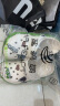 鲨鹈鹕洞洞鞋男士大码拖鞋防滑室外迪特沙滩鞋女透气包头休闲凉鞋男 迪特白绿色 36 实拍图
