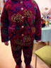桓黎家居服奶奶棉衣棉褲套裝中老年媽媽秋冬女老太太老年人衣服加絨加 1號色 XL 建議105-120斤 曬單實(shí)拍圖